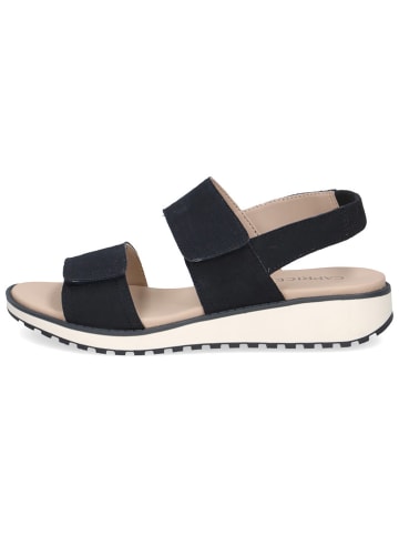 Caprice Leren sleehaksandalen donkerblauw