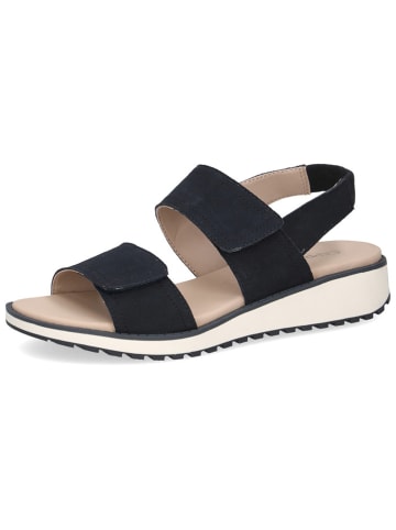 Caprice Leren sleehaksandalen donkerblauw
