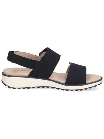 Caprice Leren sleehaksandalen donkerblauw