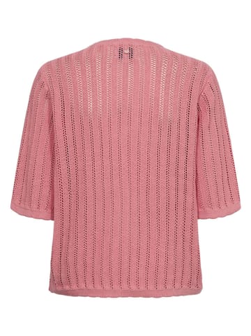 NÜMPH Sweter "Nupoelle" w kolorze jasnoróżowym