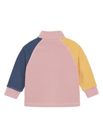 Color Kids Fleecejacke in Rosa/ Gelb/ Dunkelblau