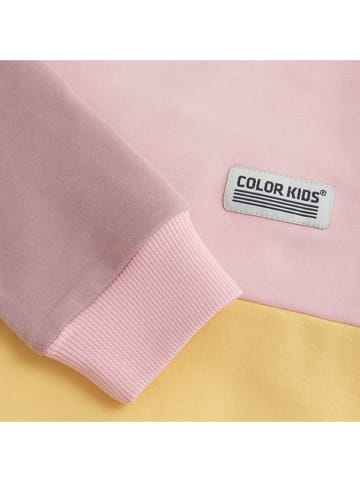 Color Kids Sweatshirt geel/lichtroze