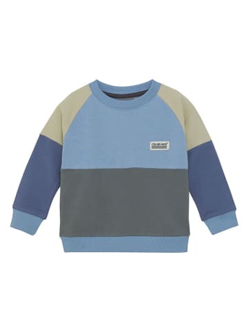Color Kids Sweatshirt in Blau/ Grau
