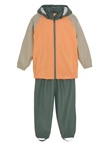 Color Kids Regenoutfit in Orange/ Grün