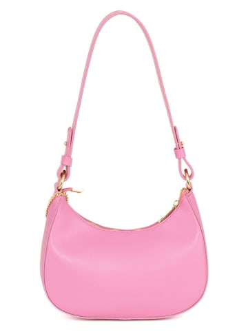 Mia Tomazzi Leren schoudertas "Farnese" lichtroze - (B)24 x (H)14 x (D)9 cm