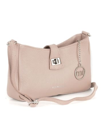 Mia Tomazzi Leder-Umhängetasche "Cuneo" in Rosa - (B)23 x (H)13 x (T)7 cm