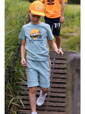 Tygo & Vito Sweatshort "Bing" lichtblauw