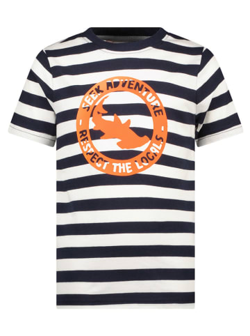 Tygo & Vito Shirt "Dennis" wit/donkerblauw