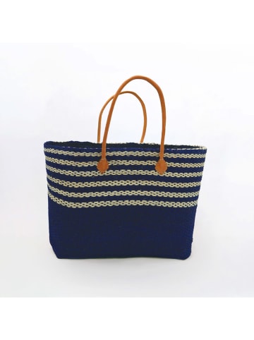 Le Comptoir de la Plage Torba plażowa "Amoroni" w kolorze granatowym - 35 x 35 x 20 cm