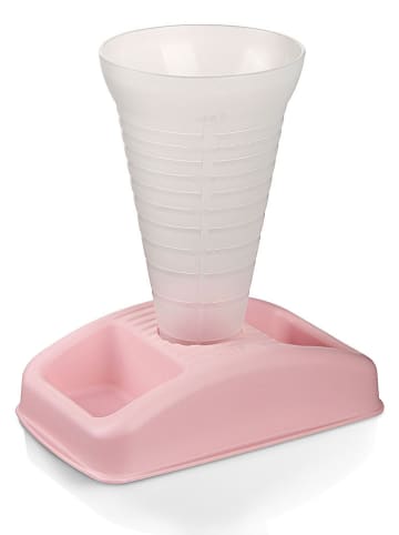 Fackelmann Spritzbeutelhalter in Transparent/ Rosa - (B)20 x (H)12 cm