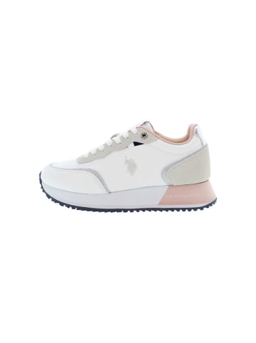 U.S. Polo Assn. Sneakersy w kolorze biało-jasnoróżowym