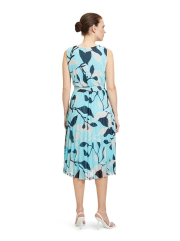 BETTY & CO Kleid in Weiß/ Türkis/ Schwarz