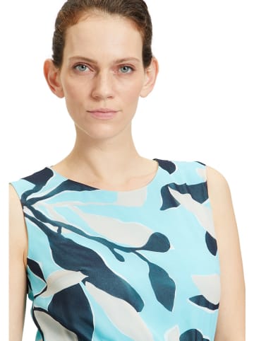 BETTY & CO Kleid in Weiß/ Türkis/ Schwarz
