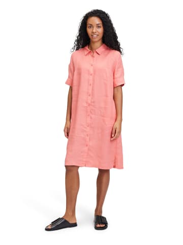 BETTY & CO Leinen-Kleid in Rosa