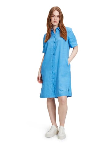 BETTY & CO Lniana sukienka w kolorze niebieskim