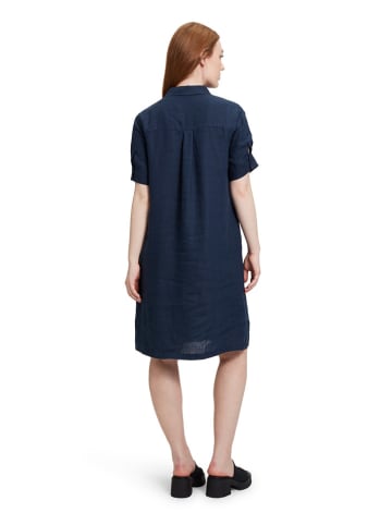 BETTY & CO Leinen-Kleid in Dunkelblau