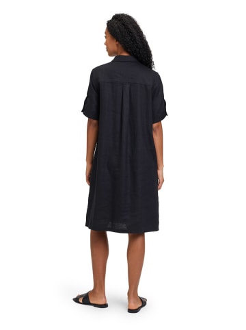 BETTY & CO Leinen-Kleid in Schwarz