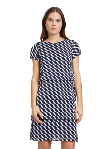 Betty Barclay Kleid in Weiß/ Dunkelblau