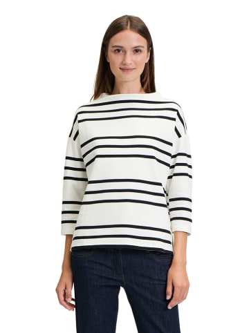 Betty Barclay Sweatshirt in Creme/ Schwarz