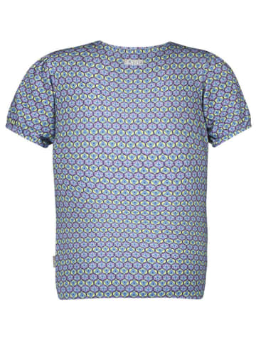 B.Nosy Shirt "Tilda" lichtblauw/paars/geel