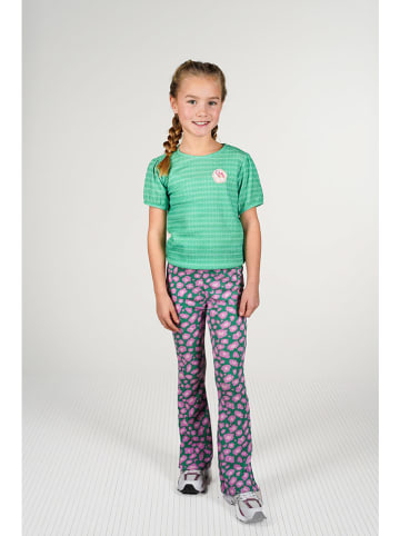 B.Nosy Uitlopende leggings "Pepper" groen/lichtroze