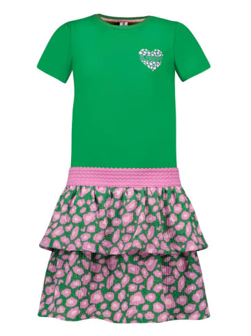 B.Nosy Kleid "Donna" in Grün/ Rosa