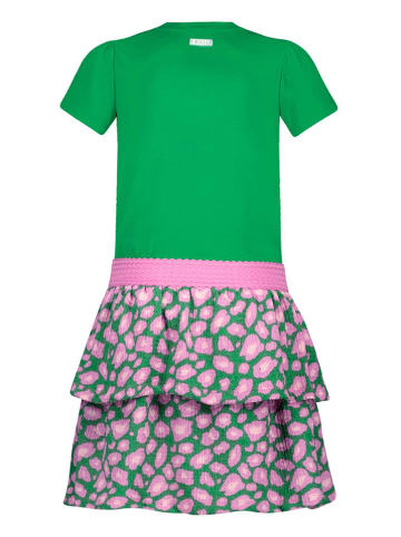 B.Nosy Kleid "Donna" in Grün/ Rosa