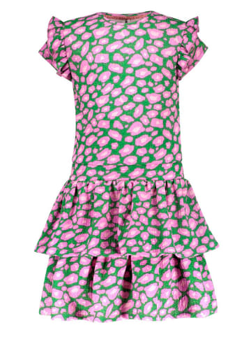 B.Nosy Kleid "Delphi" in Grün/ Rosa