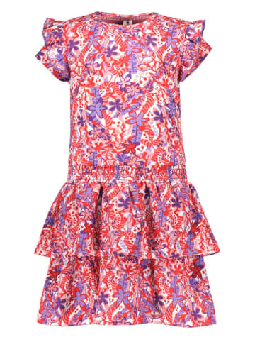 B.Nosy Kleid "Delphi" in Weiß/ Lila/ Rot