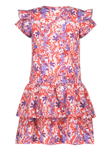 B.Nosy Kleid "Delphi" in Weiß/ Lila/ Rot
