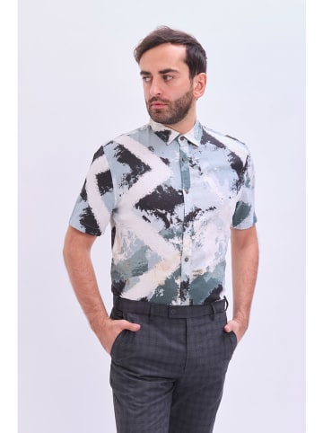 Marks & Spencer Blouse petrol/wit