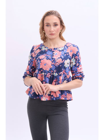 Marks & Spencer Blouse blauw/lichtroze