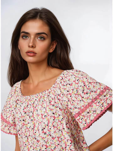 Marks & Spencer Bluzka w kolorze różowo-kremowym