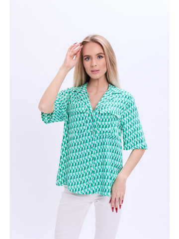 Marks & Spencer Bluzka w kolorze zielono-białym
