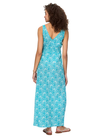 Aller Simplement Kleid in Türkis/ Weiß