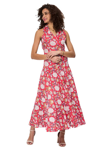 Aller Simplement Kleid in Pink/ Weiß
