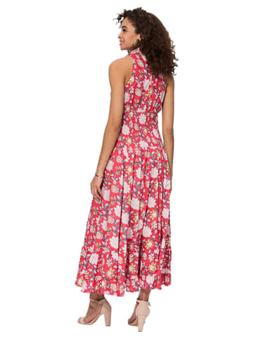 Aller Simplement Kleid in Pink/ Weiß