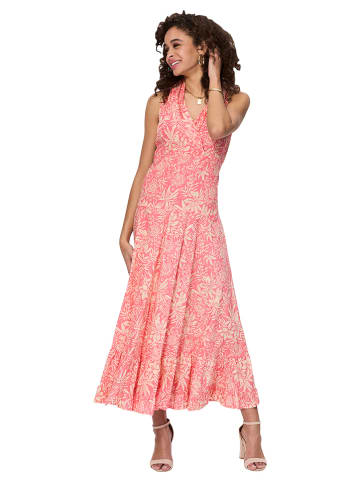 Aller Simplement Kleid in Pink/ Creme