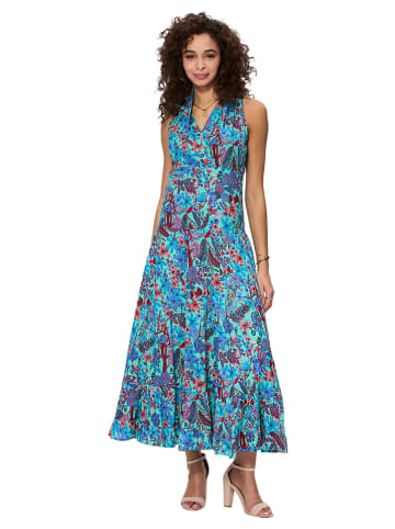 Aller Simplement Kleid in Blau/ Pink