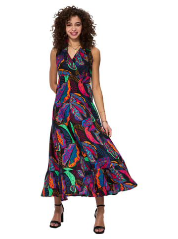 Aller Simplement Kleid in Schwarz/ Bunt