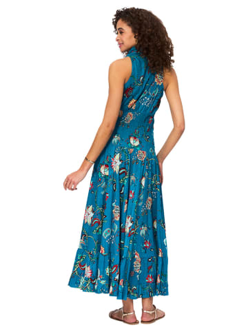 Aller Simplement Kleid in Blau/ Bunt