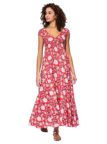 Aller Simplement Kleid in Rot/ Weiß