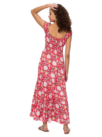 Aller Simplement Kleid in Rot/ Weiß