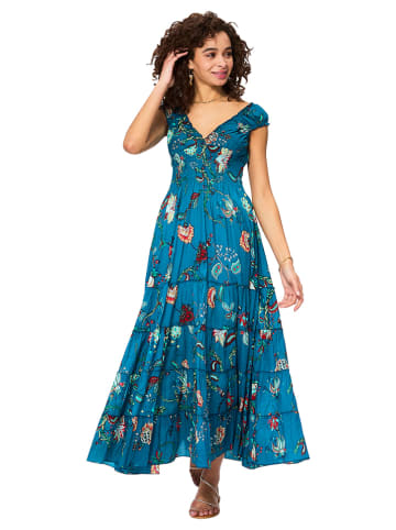 Aller Simplement Jurk blauw/meerkleurig