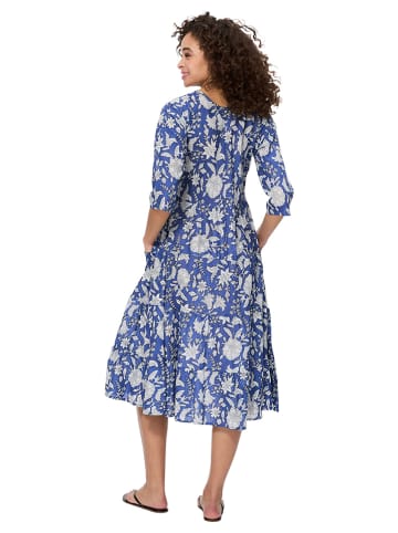 Aller Simplement Kleid in Blau/ Weiß