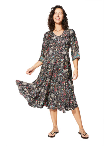 Aller Simplement Kleid in Schwarz/ Creme