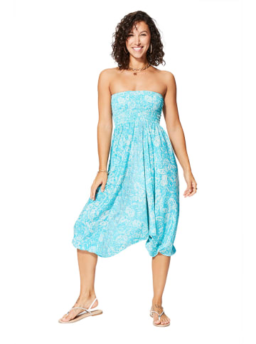 Aller Simplement 3-in-1 broek turquoise/wit