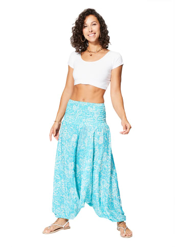 Aller Simplement 3-in-1 broek turquoise/wit