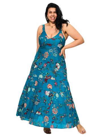 Aller Simplement Kleid in Blau/ Bunt