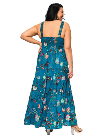 Aller Simplement Kleid in Blau/ Bunt